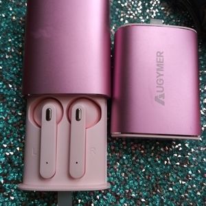 2 pairs wirless pink ear buds
